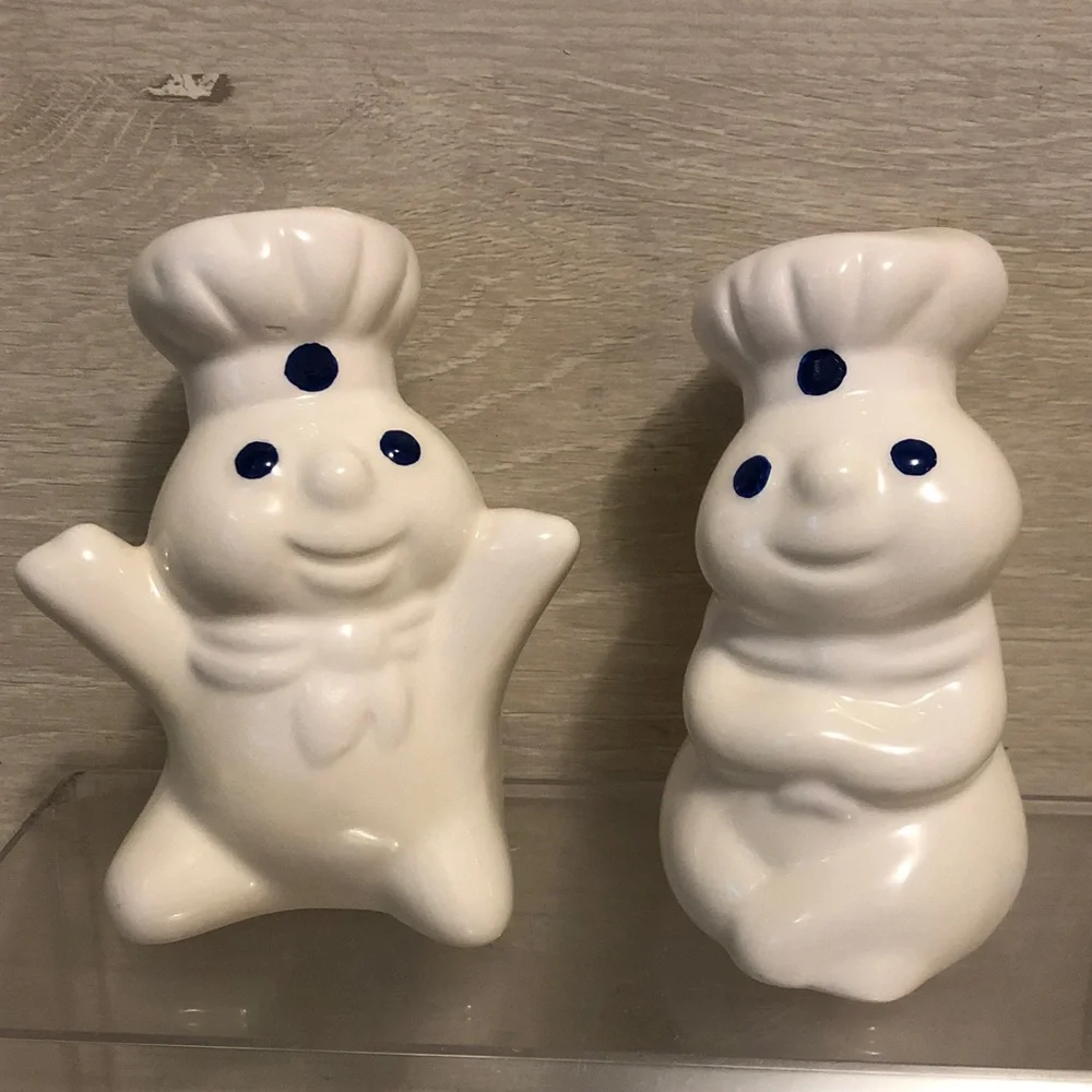The Pillsbury Doughboy Company Vintage Ceramic Salt & Pepper Shakers